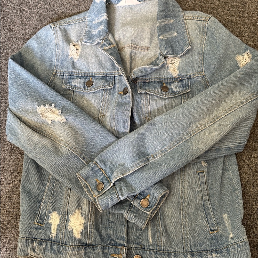 Distressed Denim Jacket